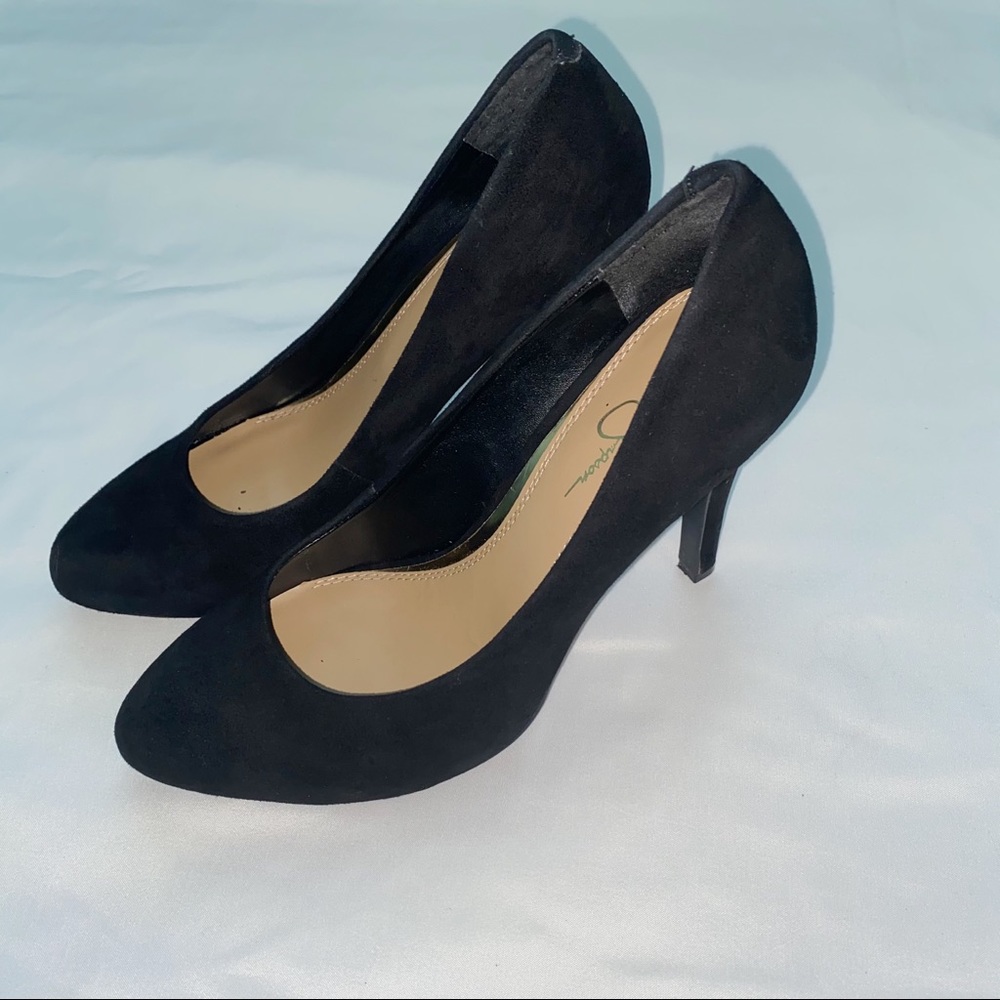 Jessica Simpson Black Suede Heels - Picture 3 of 6